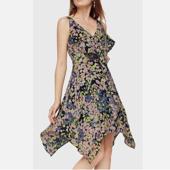 BCBGMaxAzria Dresses & Skirts - *BCBGMAXAZRIA Jessica Floral-Print Handkerchief Dress – 2